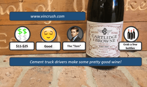 Cartlidge Pinot Noir Rating
